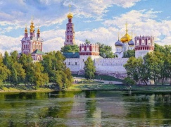 Новодевичий монастырь (худ. Басов С.)