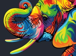 Радужный слон