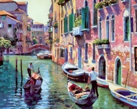 Картины по номерам 40х50: Гандольеры Венеции